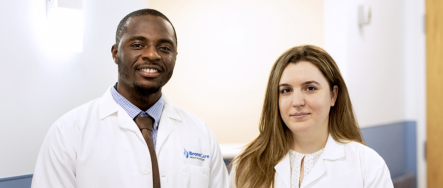 Oncology Pharmacists Eric Boateng and Sonjela Bulku